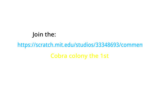 (JOIN the cobra colony  PLS)