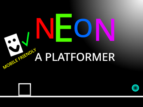 (◔◡◔) Neon Platformer MOBILE FRIENDLY #GAMES