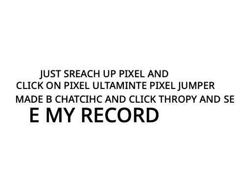 I HAVE A WORLD RECORD