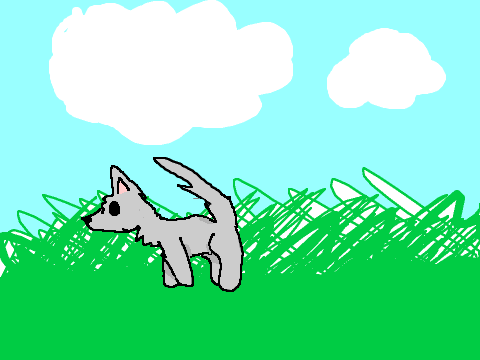 Wolf pup drawing contest entry
