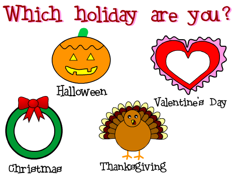 Which Holiday Are You? ~ Quiz 