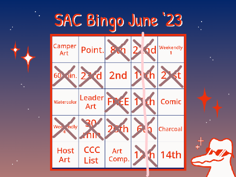 Seven's Bingo Card