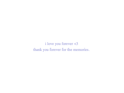 my official goodbye