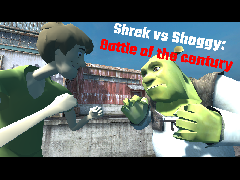 shrek vs. shaggy, MEME boss battle