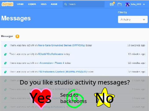 Do you like studio activity messages? remix
