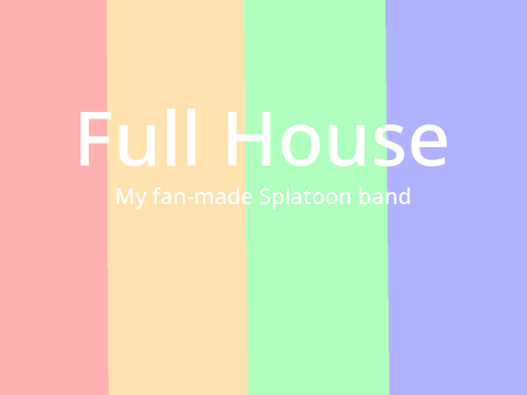 My fan-made Splatoon band!