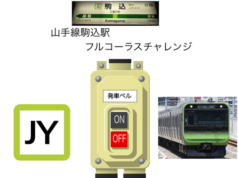 [フルコーラスチャレンジ]山手線駒込駅