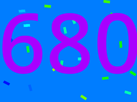 Thanks for 680 followers