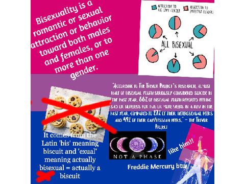 bisexual collage