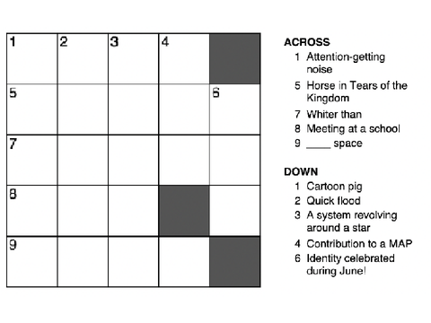 Aro-Space Crossword