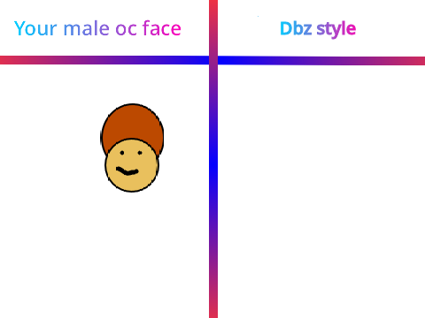 I will redraw your male oc’s face in Dbz style remix