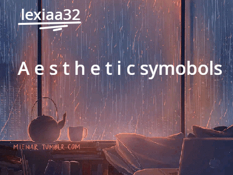 ☪ Aesthetic symbols 