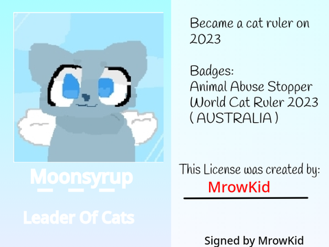Moonsyrup's License