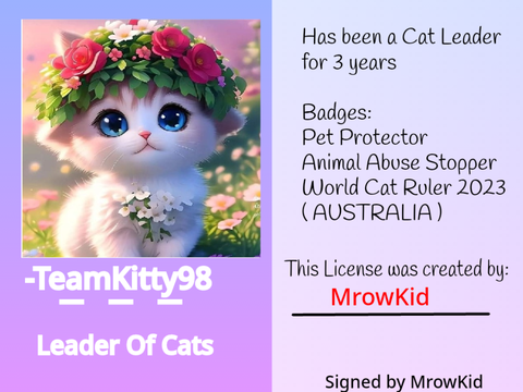 License Cat Ruler