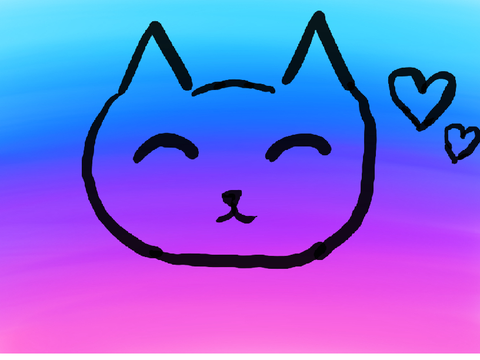I’m a cat lover banner (cat picture)
