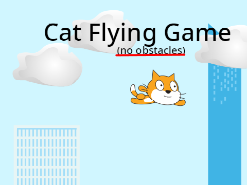 Cat Flying Game no obstacles