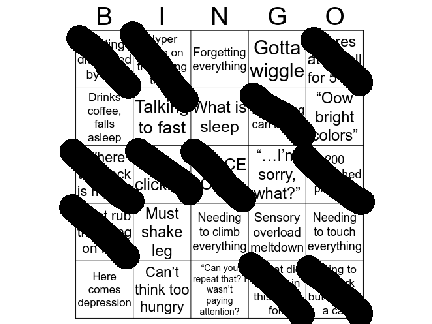ADHD Bingo remix