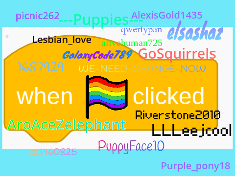 When Pride Flag Clicked! Petition
