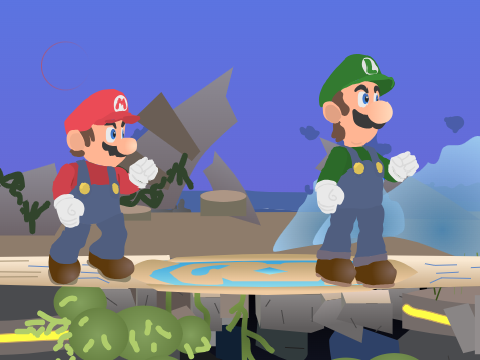 SMBU Mario + Luigi Moves
