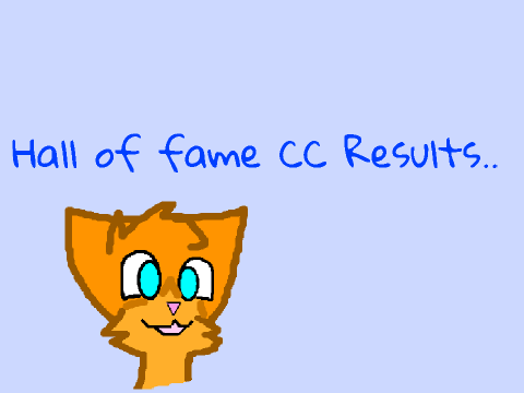  Hall of fame CC Results!