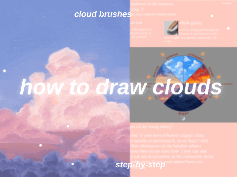 how to draw clouds! (in krita)