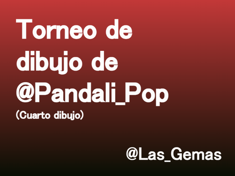 Torneo de Dibujo Final - By @Pandali_pop