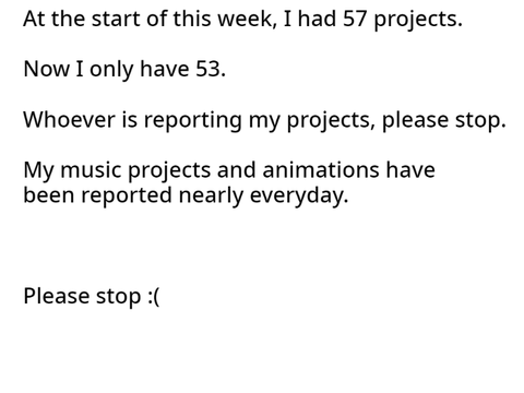 Please stop false reporting