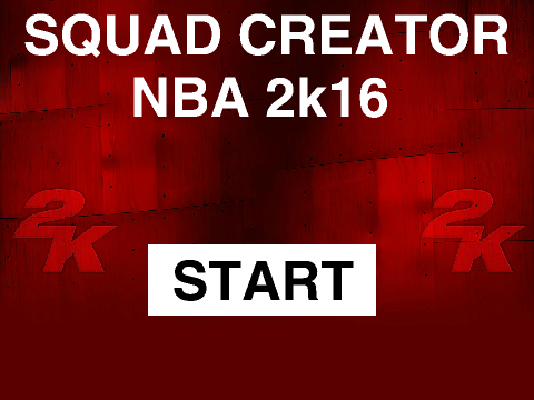 NBA 2k16-Squad Creator