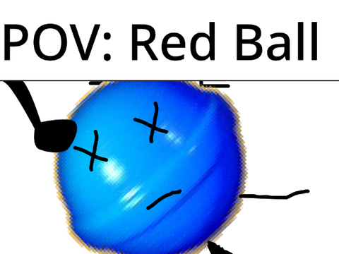 The actual POV of red ball