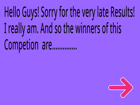 Singing contest results!