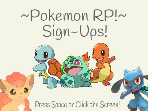 ~Pokemon RP!~|Sign-Ups!