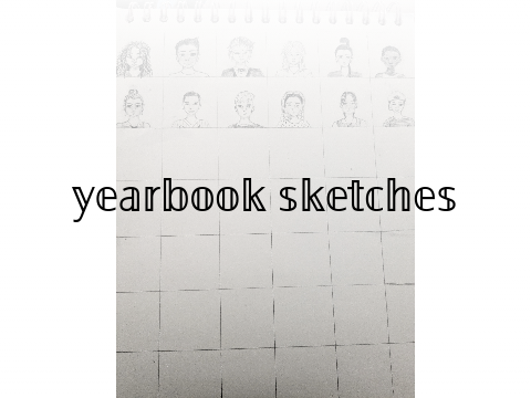 Yearbook sketchbook page