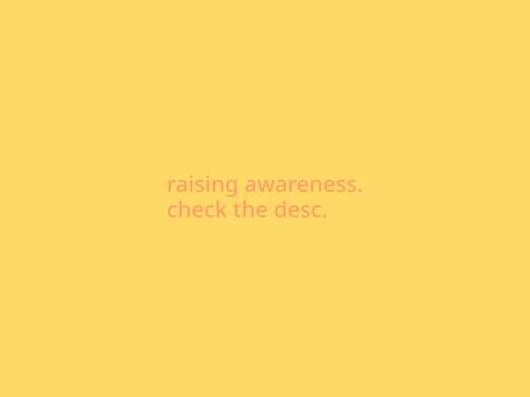 raising awareness.