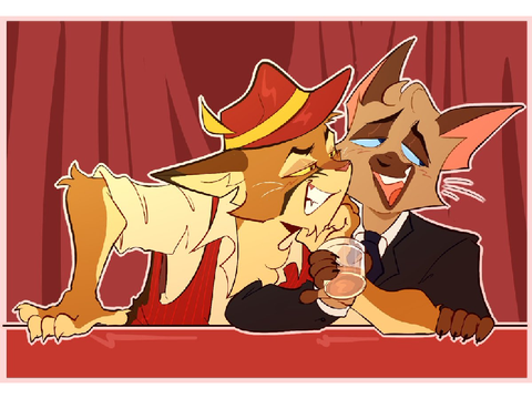 lackadaisy ship art i have on my phone
