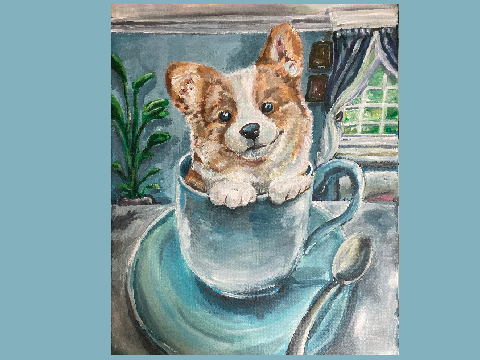 A cool new snazzy painting for your eyes to look at