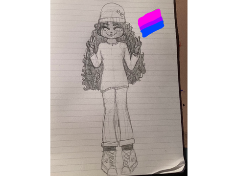 Pride Flags as People #3 - Bisexual