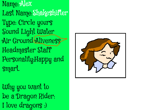 Bio for Dragon Riders RPG remix
