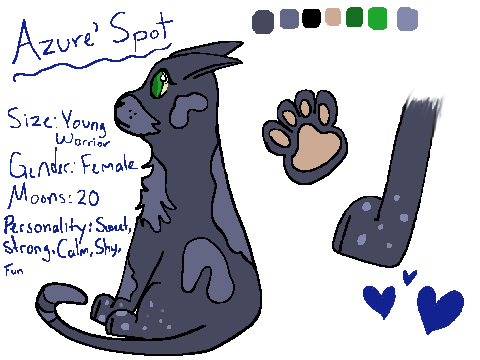 New OC! Azure'Spot Drawing!