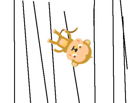 monkey falling