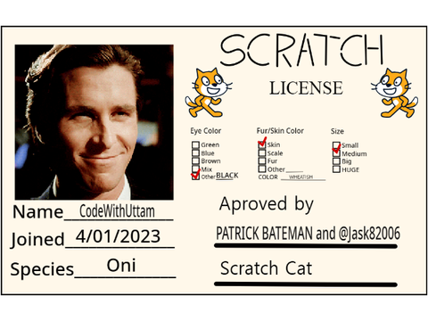 CWU's Scratch License