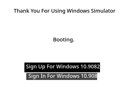 Windows Simulator(WIP)