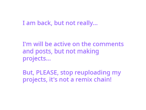 Back... but not really...