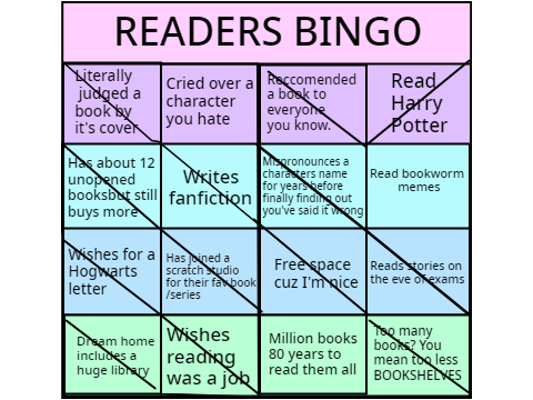 READERS BINGO remix