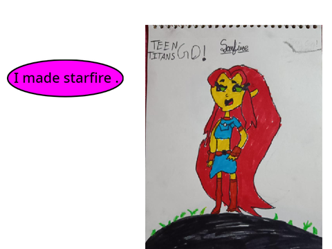 Starfire drawing