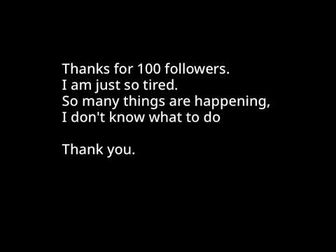 Thanks for 100 followers
