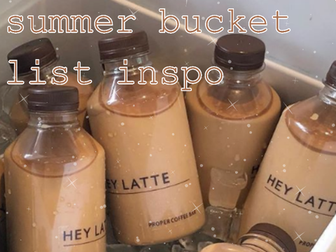 ⤿ summer bucket list inspo