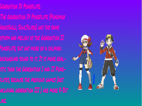 Pokemon Comparisons: Pokeflute, Gen II and Gen IV