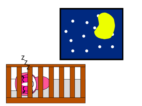 The baby is sleeping