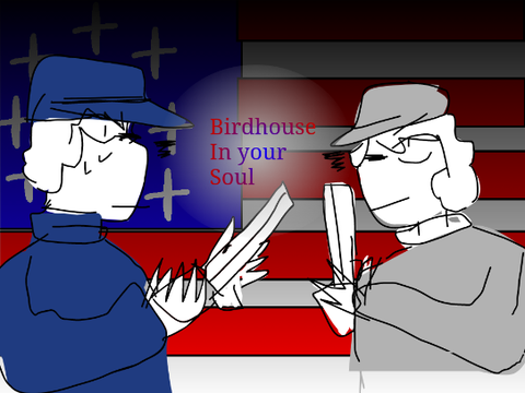 Birdhouse in your soul - American history MAP - Happy 4th!