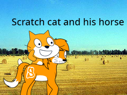 Scratch cat and his pony